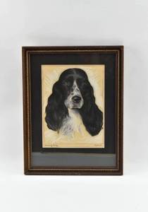 lot 48 image: Signed Leading Lady Cocker Spaniel Portrait