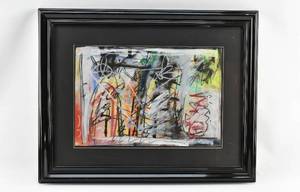 lot 52 image: Signed Abstract Artwork by Andras Markos