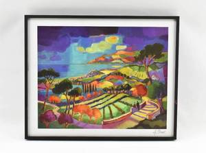 lot 66 image: Octubre sur la Baie de Cannes Seriolithograph by Jean-Claude Picot