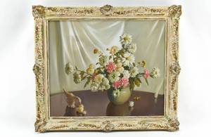 lot 74 image: Signed Daisies Still Life by Jason Richard