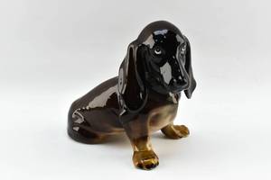 lot 146 image: Ceramic Dog Statuette by Keramos