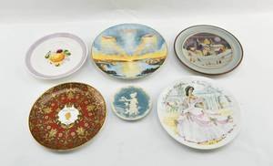 lot 261 image: Six Vintage Collector Plates by KPM, Henri DArceau, and More