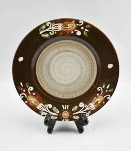 lot 263 image: Glazed Ceramic Plate by Hugo Kohler Biel
