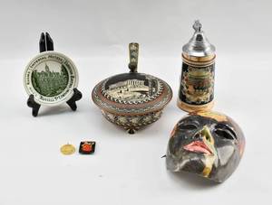 lot 265 image: Six Pieces of Home Decor from World Travels