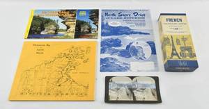 lot 266 image: Five Pieces of Vintage Travel Memorabilia
