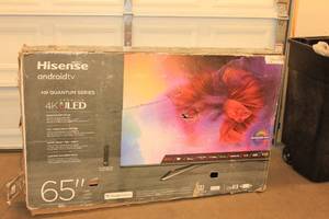 Hisens 65 TV - RETURN FOR REPAIR AS IS NOT TESTED