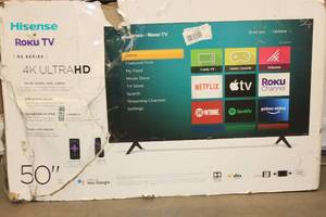 Hisense 50 Roku 4K Ultra HD TV - RETURN FOR REPAIR AS IS NOT TESTED