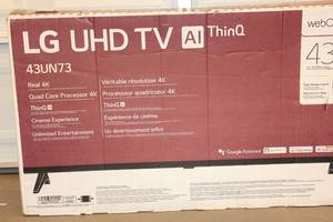 LG 43 4K UHD TV ThinQ - RETURN FOR REPAIR AS IS NOT TESTED