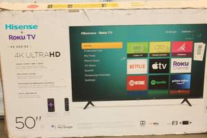 Hisense 50 Roku 4K Ultra HD TV - RETURN FOR REPAIR AS IS NOT TESTED