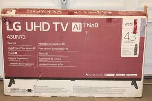 LG 43 4K UHD TV ThinQ - RETURN FOR REPAIR AS IS NOT TESTED