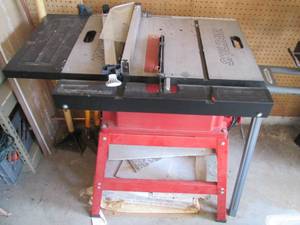 lot 120 image: Skill table saw on heavy duty stand...