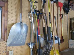 lot 140 image: All the shovels, rakes and yard too...