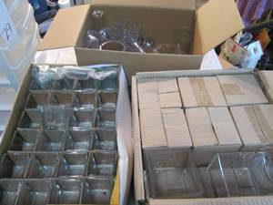lot 48 image: (3) boxes of assorted vases. see pi...