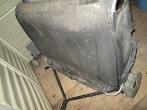 lot 61 image: Large Tow-behind lawn sweeper...