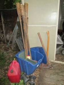 lot 66 image: Fire starter lot including 5-gallon...