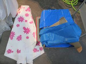 lot 76 image: Bags and flower holders...