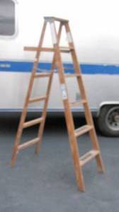 lot 268 image: 6ft wooden a-frame step ladder...