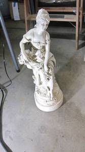 lot 274 image: Antiqued White colored 22 statue...