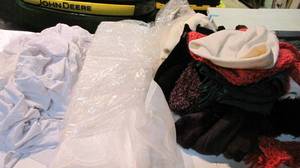 lot 285 image: Large grouping of assorted fabric m...