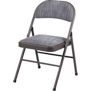 lot 12 image: Maxchief Deluxe Folding Chair Padded  Upholstered (Set of 5)