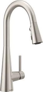 lot 5 image: Spot Resist Stainless One-Handle High Arc Pulldown Kitchen Faucet