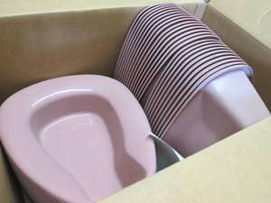 Box of Stackable Bed Pans...