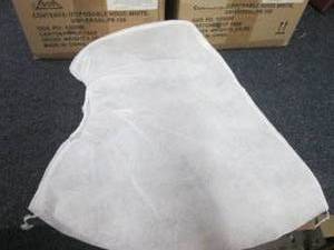 2- 100ct Cases White Disposable Hoo...