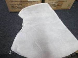 2- 100ct Cases White Disposable Hoo...