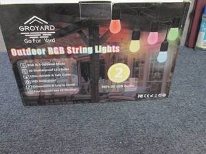 2pk Outdoor RGB String Lights...