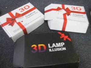 3- 3D Illusion Lamps...