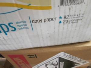 5 Reams DPS 20 lb Copy Paper 8.5x11...
