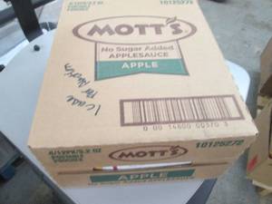 4- 12(3.2 oz) pks Motts Applesauce...