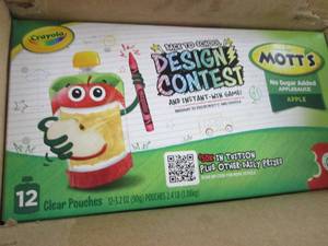 4- 12(3.2 oz) pks Motts Applesauce...