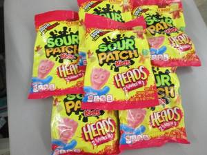6- 8 oz bags Sour Patch Kids Heads...