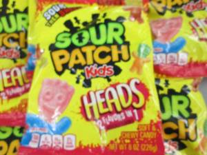 6- 8 oz bags Sour Patch Kids Heads...