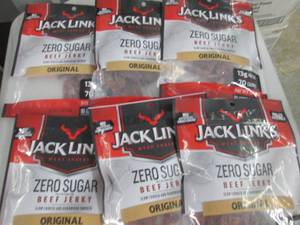 6- 2.6 oz Bags Jack Links Zero Suga...