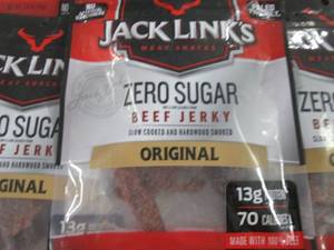 6- 2.6 oz Bags Jack Links Zero Suga...