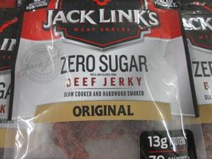 6- 2.6 oz Bags Jack Links Zero Suga...