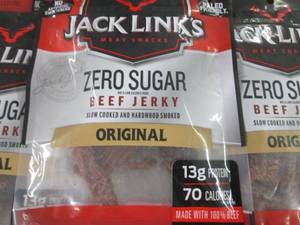 6- 2.6 oz Bags Jack Links Zero Suga...
