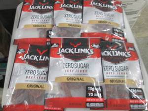 6- 2.6 oz Bags Jack Links Zero Suga...