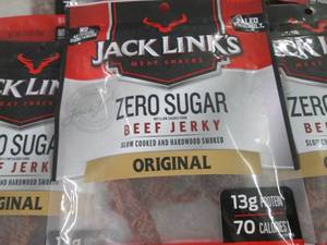6- 2.6 oz Bags Jack Links Zero Suga...