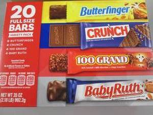 Box of 20 Assorted Full Sized Candy...