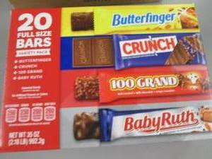 Box of 20 Assorted Full Sized Candy...
