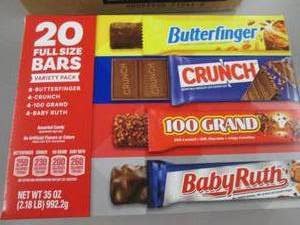 Box of 20 Assorted Full Sized Candy...