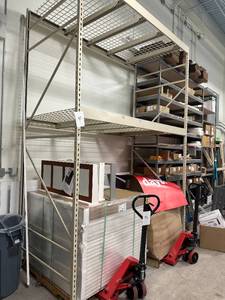 lot 47 image: Pallet racking 12 uprigthts (2) 4 8 beams