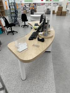 lot 80 image: Office Desk-Oblong Shape, Desk Only, 122x24