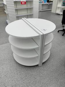 lot 84 image: Half Moon Shelving (set of 2), 41x36x20