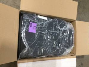 Footrest Office Desk Chair Ergonomic Gaming Chair Gray PU Leather Racing Style E-Sports Gamer Chairs  Customer Returns See Pictures