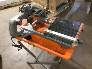 RIDGID 12 Amp Corded 8 in. Tile Saw with Extended Rip Customer Returns See Pictures