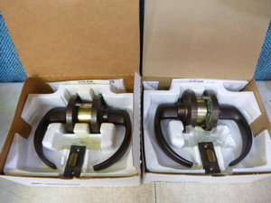 lot 55 image: 2 Schlage D-Series Lever Latch Door Handles